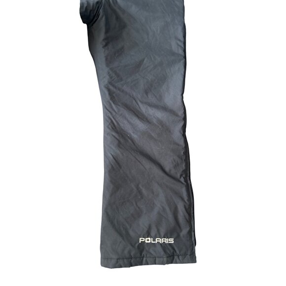 Vintage Polaris Men’s L Black Ski Bib Snowsuit Adjustable Straps Snowmobile - Picture 6 of 16